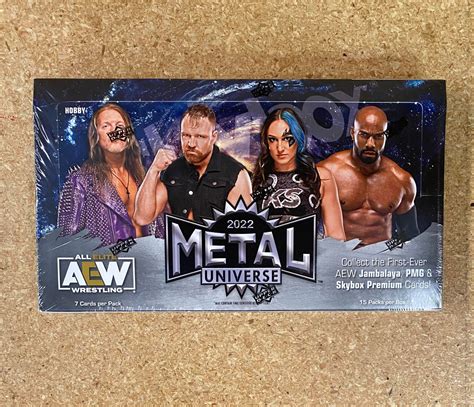 2022 upper deck aew skybox metal universe hobby box|metal universe aew box.